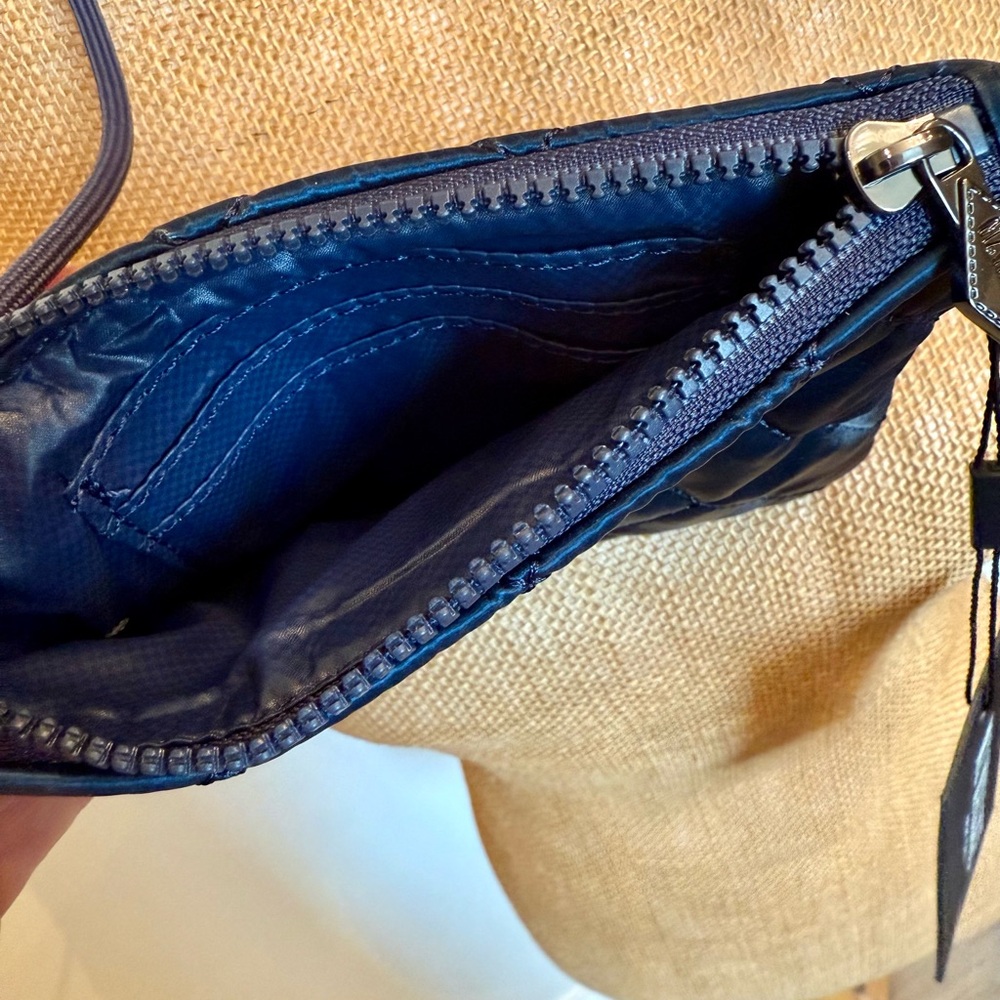 MZ Wallace Midnight Liquid Blue Quilted Crossbody Bag NWT - Picture 6 of 8